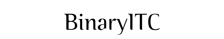 BinaryITC font preview