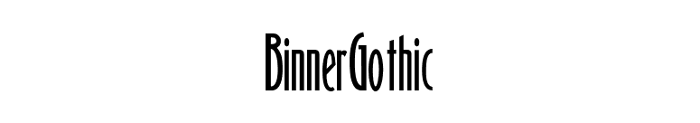 BinnerGothic font preview