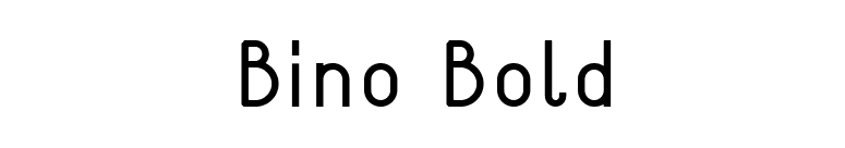 Bino Bold font preview