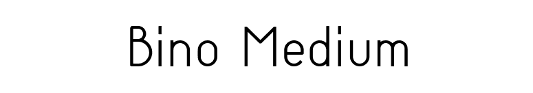 Bino Medium font preview