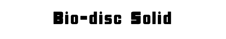 Bio-disc Solid font preview