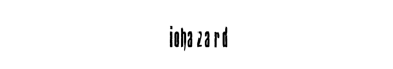 Biohazard font preview