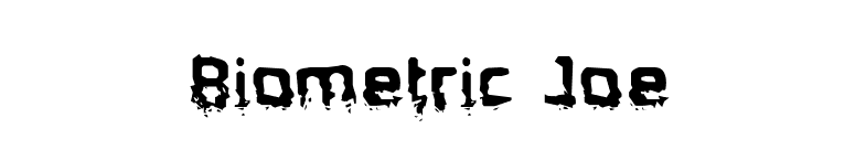 Biometric Joe font preview