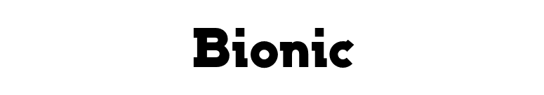 Bionic font preview