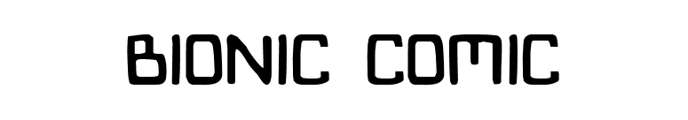 Bionic Comic font preview