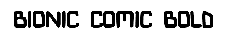 Bionic Comic Bold font preview
