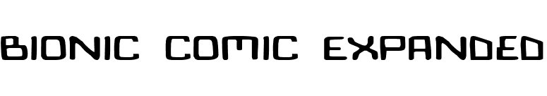 Bionic Comic Expanded font preview