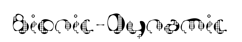 Bionic-Dynamic font preview