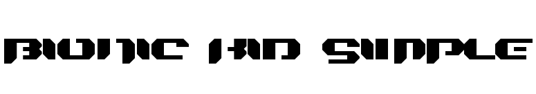 Bionic Kid Simple font preview