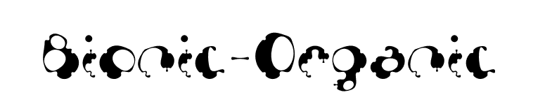 Bionic-Organic font preview