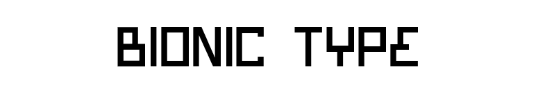 Bionic Type font preview