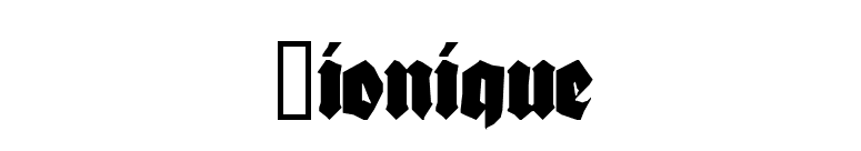 Bionique font preview