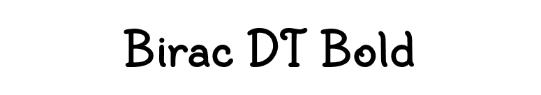 Birac DT Bold font preview