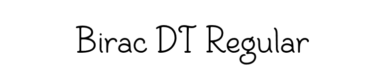 Birac DT Regular font preview