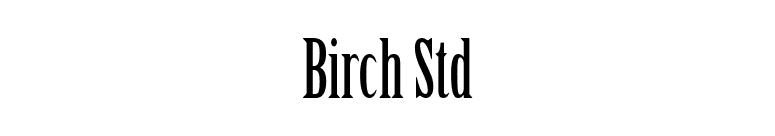 Birch Std font preview