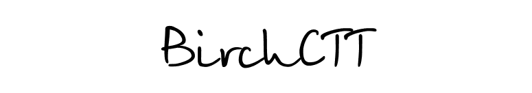BirchCTT font preview