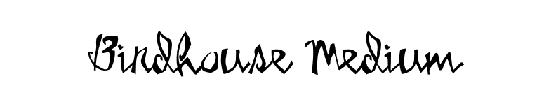 Birdhouse Medium font preview