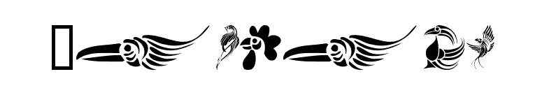 Birdies font preview