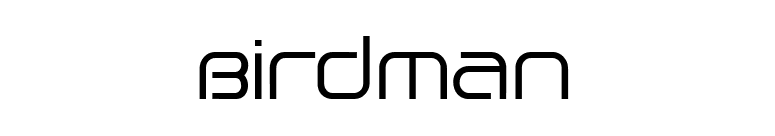 Birdman font preview