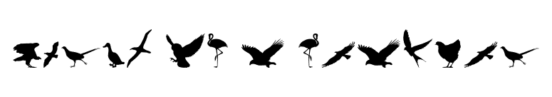 Birds of a Feather font preview