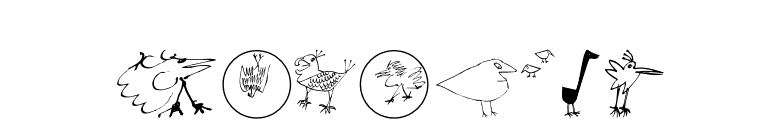 BirdsEF font preview