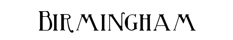 Birmingham font preview