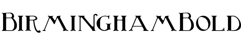 BirminghamBold font preview