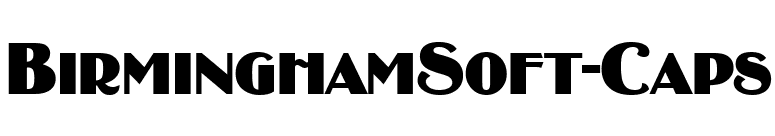 BirminghamSoft-Caps font preview
