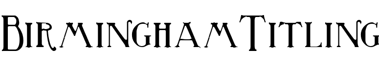 BirminghamTitling font preview