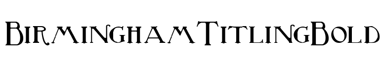 BirminghamTitlingBold font preview
