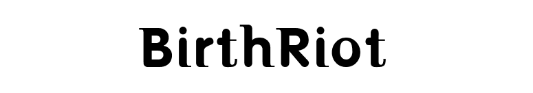 BirthRiot font preview