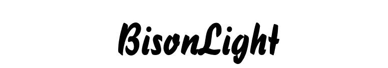 BisonLight font preview