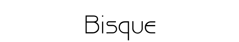 Bisque font preview