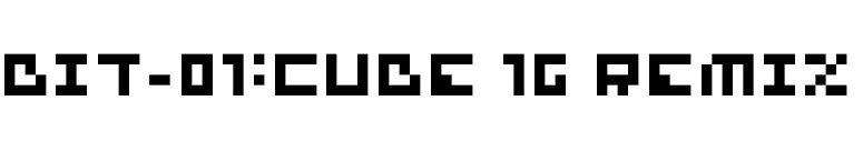 bit-01:cube 16 remix font preview