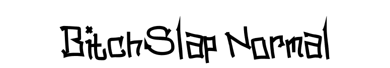 BitchSlap Normal font preview