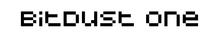 BitDust One font preview