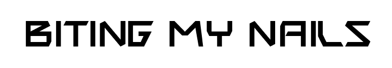 Biting My Nails font preview