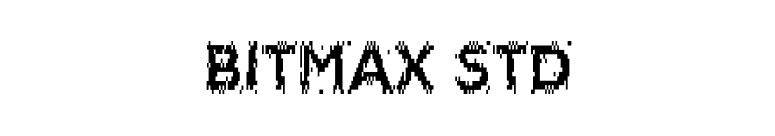Bitmax Std font preview