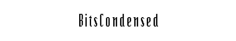 BitsCondensed font preview
