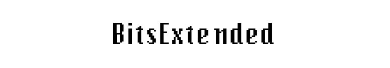 BitsExtended font preview
