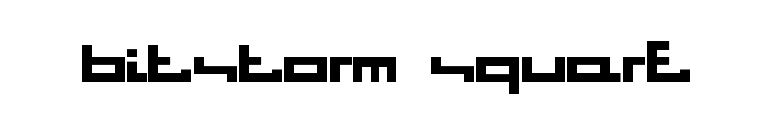 Bitstorm SQUARE font preview