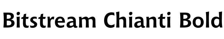 Bitstream Chianti Bold font preview