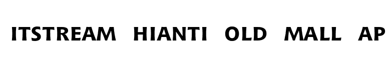 Bitstream Chianti Bold Small Cap font preview