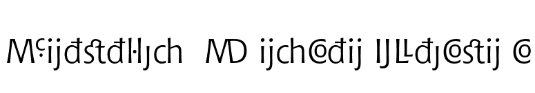 Bitstream Chianti Extension font preview