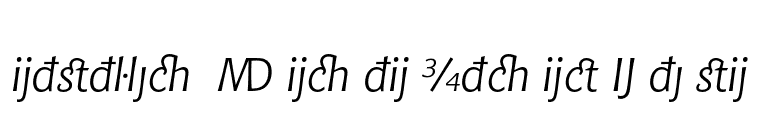 Bitstream Chianti Italic Extension font preview