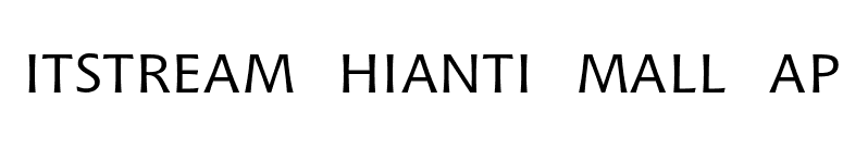 Bitstream Chianti Small Cap font preview