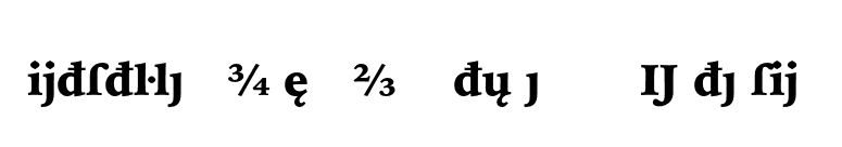 Bitstream Iowan Old Style Black Extension font preview