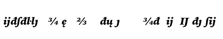 Bitstream Iowan Old Style Black Italic Extension font preview