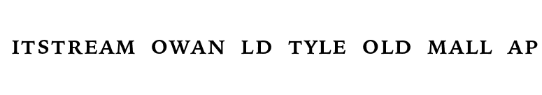 Bitstream Iowan Old Style Bold Small Cap font preview