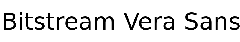Bitstream Vera Sans font preview